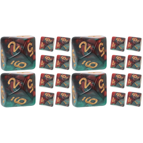 20Pièces Dés Éducatifs Multi-Faces Couleurs Assorties Pour Classe