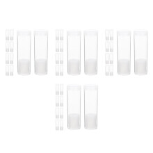 40Pièces Tube Transparent Rangement Pièces En Ps+éponge Facile
