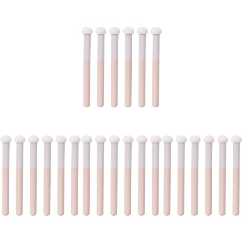24Pièces Pinceaux Correcteurs Éponge Rose Portable