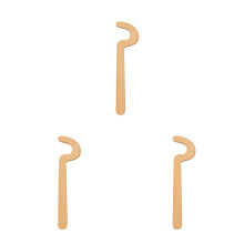 3Pièces Outils De Sculpture Beige Bois Manche Long Pour Argile