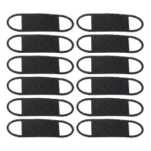 48Pièces Masques Mini Tissu Noir Pour Décoration Et Création