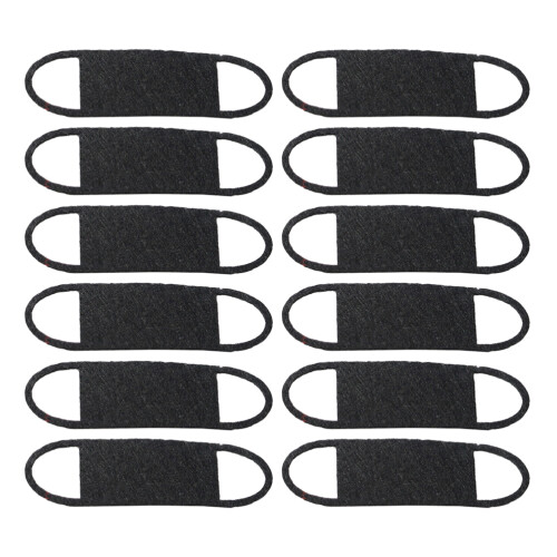 48Pièces Masques Mini Tissu Noir Pour Décoration Et Création