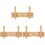 3Pièces Porte-Cutter Bambou Beige Support Robuste Cuisine 1