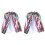 2Pièces Cape Enfants Polyester Rainbow Pour Soirée Festive 1