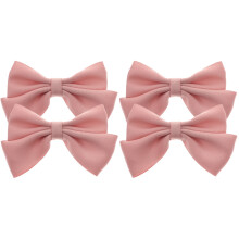 4Pièces Décor Nœud Rose Clips Pour Chaussures Et Accessoires Mode