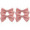 4Pièces Décor Nœud Rose Clips Pour Chaussures Et Accessoires Mode 1