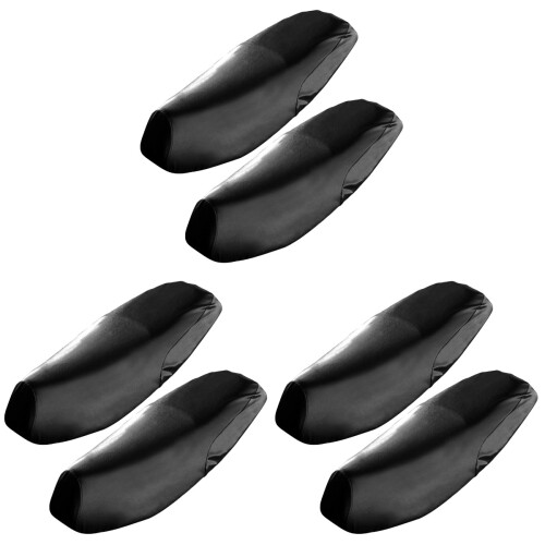 6Pièces Couvre-Selle Électrique Cuir Noir Doux Et Stable