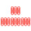 240Pièces Anneaux Rouges Pour Jeu De Lancer 1