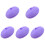 5Pièces Clip Thermomètre Violet Silicone Réutilisable 1