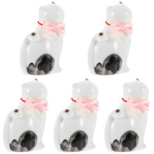 5Pièces Brûle-Encens Chat En Céramique Coloré Ornement Maison
