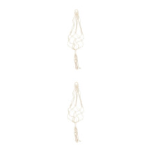 2Pièces Support Mural Ukulélé Macramé Lin Pratique