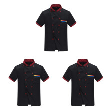 3Pièces Veste Chef Courtes Respirante Facile Entretien