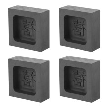 4Pièces Moules Graphite Noir Pour Expériences Métal DIY