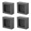4Pièces Moules Graphite Noir Pour Expériences Métal DIY 1
