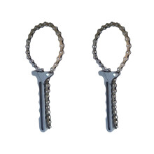 2Pièces Outils Argentés Clé Pour Filtre Huile Auto