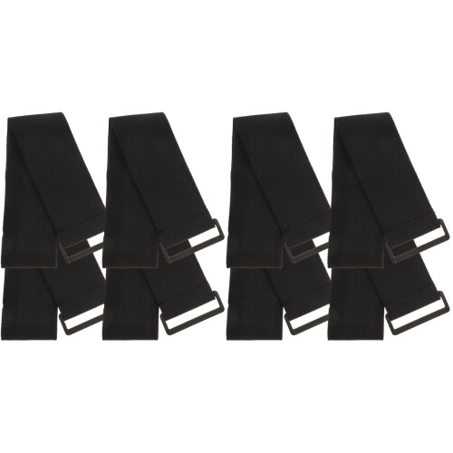 8Pièces Sangles Noires De Câble Elastiques Et Réutilisables