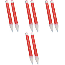 8Pièces Crayons Géants Rouges En Bois Pour Enfants Jeu