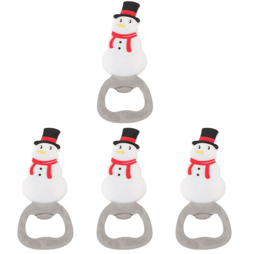 4Pièces Ouvre-Bouteille Noël Durable Texture Supérieure