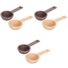 6Pièces Cuillères Doseuses En Bois Pour Café, , Sucre Épices