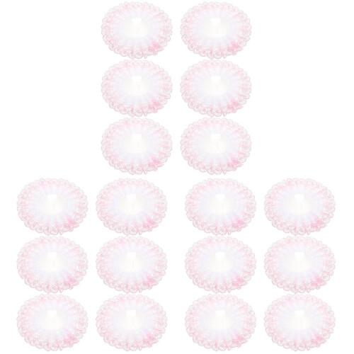 18Pièces Bouquet Dentelle Rose Accessoire Mariage Élégant