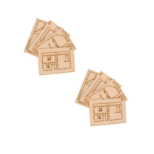 2Ensembles Puzzle 3D Bois Architectural Oriental Enfant