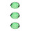 3Pièces Décor Citrons Verre Vert Robustesse Pour Cuisine Maison Bureau 1