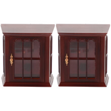 2Pièces Miniature Meuble ABS Rouge Pour Décoration Maison Tiny