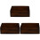3Pièces Boîtes Rangement Bois Pour Et 1