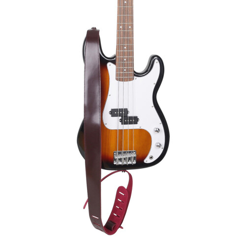 Performance Guitare Cuir Rouge Ajustable 2