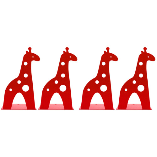 4Pièces - Rouge Girafe Antidérapant Pour Bureau