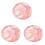3Pièces Plateaux Design Rose En Céramique Pour 1