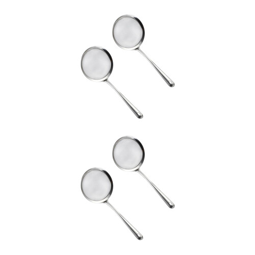 4Pièces Passoires Acier Argent Cuisine Quotidienne