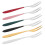 18Pièces Dessert Acier Dents Couleurs Variées 1