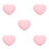 5Pièces Repose-Bras Nail Art Rose Confort Coton PU 1