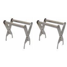 2Pièces Support Cadre Apiculteur Acier Argent Protection