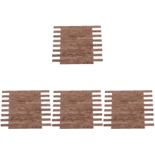 160Pièces Mini Parquet Rigide Bois Clair Pour Accessoires Maison Mini