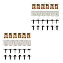 48Pièces Clips Et Vis De Protection Multicolores Pour