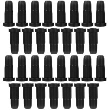 150Pièces Patins Pieds Chaises Tables Noir Protection Sol