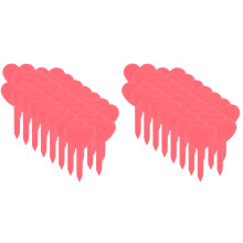 200Pièces Étiquettes Plantes Rouge Reutilisables Accessoires Jardin