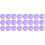 50Pièces Pots Crème Violet Design Champignon Pour Toilettes 1