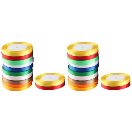 24Pièces Cadeau Couleurs Vives Soie Durable Pour