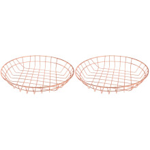 2Pièces Grand Panier En Fil De Fer Multi-Usage Pour Fruits Snacks