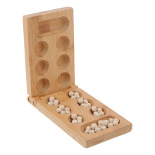 6Pièces Jeu De Mancala Kaki Pliable En Bambou Écologique