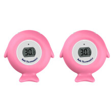 2Pièces Thermomètres Rose LED Pour Bain Bébé