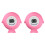 2Pièces Thermomètres Rose LED Pour Bain Bébé 1