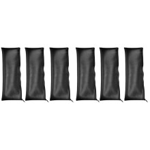 6Pièces Étuis De Rangement Microphone PU Noir Accessoires Organisés