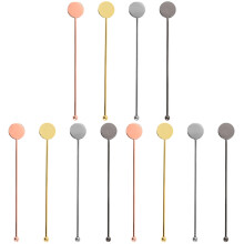 12Pièces Bâtons De En Acier Inoxydable Couleurs Assorties Bar