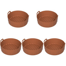 5Pièces Coussin Silicone Friteuse Antiadhésif Réutilisable