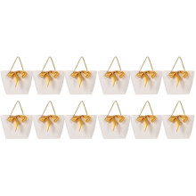 12Pièces Sac À Main En Papier Pour Shopping Stockage