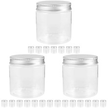 24Pièces Petits Pots Transparents En Pet Idéaux Pour Miel Épices